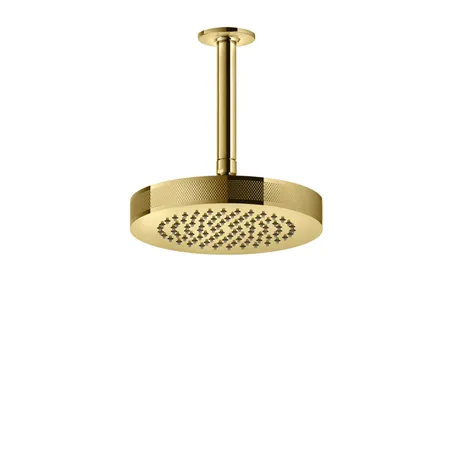 Gessi Inciso Верхний душ, 1/2", с защитой от налёта, потолочный, цвет: золото
