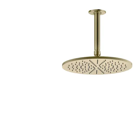 Gessi INCISO Верхний душ, потолочный, шарнир на 1/2", цвет: brushed brass pvd