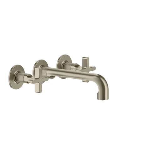 Gessi Inciso Встраиваемый смеситель для раковины на 3 отверстия с изливом, внешняя часть, цвет: finox
