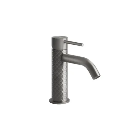 Gessi Intreccio Смеситель для раковины, без донного клапана, цвет: шлифованная сталь