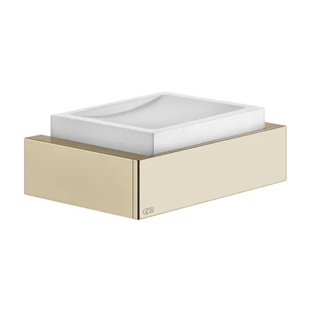Gessi Inverso Accessories Мыльница подвесная, цвет: белый/Brass Brushed PVD