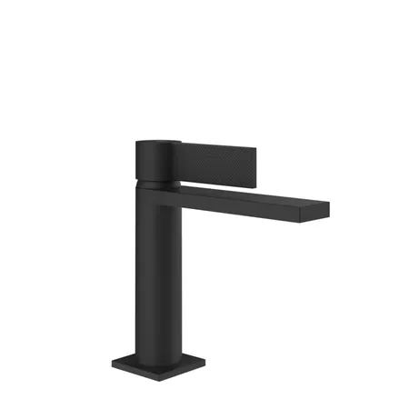 Gessi Inverso Diamantato Смеситель для раковины, 1 отв, с донным клапаном "Stop&Go", цвет: Matte Black