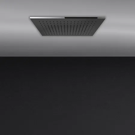 Gessi Minimali Душевая система, встраиваемая в потолок, с функцией тропический ливень/водопад/распыление, цвет: Mirror Steel