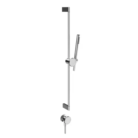 Gessi Origini Штанга в комплекте с душевой лейкой, шланг и вывод воды, цвет: хром