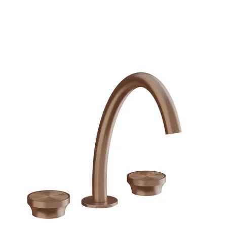 GESSI Origini Смеситель для раковины, на 3 отв, в компл с отд вставкой, цвет: Copper Brushed PVD