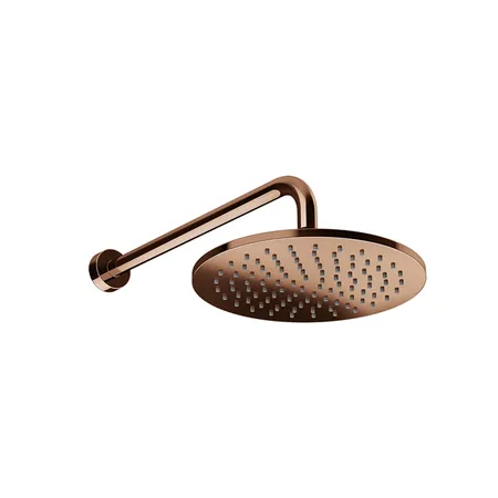 Gessi Origini Верхний душ, с кронштейном, настенный, защитой от известкового налета, цвет: Copper PVD