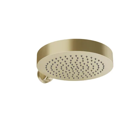 Gessi Origini Верхний душ, защита от известкового налета, цвет: Brushed Brass PVD