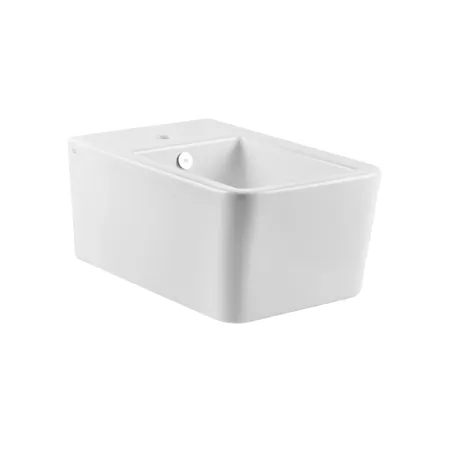 Gessi Rettangolo Биде подвесное, с 1 отверстием под смеситель, цвет: белый