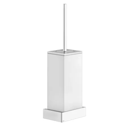 Gessi Rettangolo Ершик для унитаза подвесной, цвет: хром/белый
