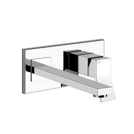 Gessi Rettangolo K Встраиваемый однорычажный смеситель для раковины, излив, внешние части, цвет: хром