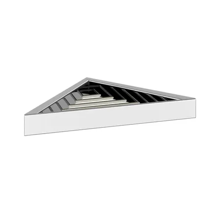 Gessi Rettangolo Полочка-решетка угловая для ванны или душа, подвесной, цвет: хром