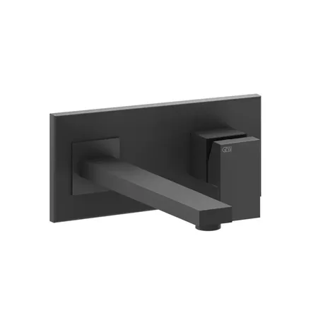 Gessi Rettangolo Смеситель для раковины, встраиваемый, однорычажный, излив, внешние части, цвет: Black XL
