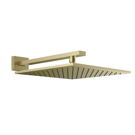 Gessi Rettangolo Верхний душ для настенного крепления, цвет: Brushed Brass PVD