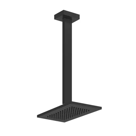 Gessi Rettangolo Верхний душ для потолочного крепления, высота от 115 до, цвет: Black XL