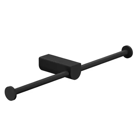 Gessi Rilievo Двойной держатель туалетной бумаги, подвесной, цвет: nero XL