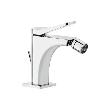Gessi Rilievo Смеситель для биде на 1 отв, с донным клапаном излив, цвет: хром