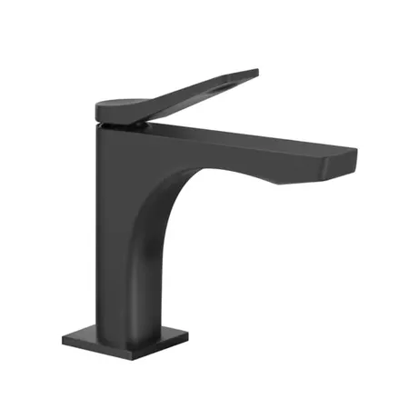 Gessi Rilievo Смеситель для раковины на 1 отв. без донного клапана, излив, цвет: black XL