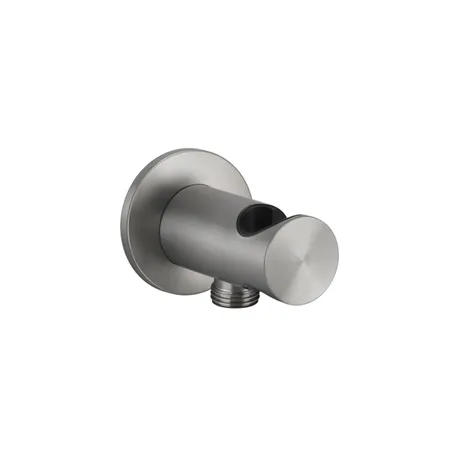 Gessi Shower316 Держатель для душевой лейки с выводом воды на 1/2", цвет: шлифованная сталь