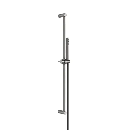 Gessi Shower316 Штанга в комплекте с душевой лейкой с легкой очисткой, шланг 1,50м, цвет: шлифованная сталь