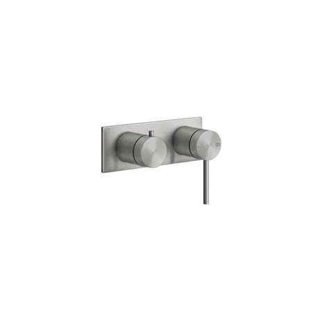 Gessi Shower316 Встраиваемый однорычажный смеситель, картридж, на две позиции с автоматическим переключателем, цвет: шлифованная сталь