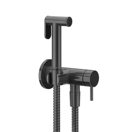 Gessi Cono GESSI TOTAL LOOK Гигиенический душ с наст. держ.со смесителем,с подводом воды и шлангом, цвет: Black Metal PVD