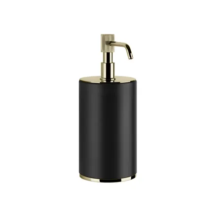 Gessi Venti20 Дозатор для жидкого мыла настольный, цвет: черный, фурнитура Brass PVD