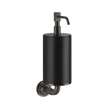 Gessi Venti20 Дозатор для жидкого мыла подвесной, цвет: черный, фурнитура Black Metal Brushed PVD