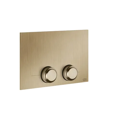 Gessi Venti20 Клавиша смыва для унитаза двойная, для инсталляций TECE, цвет: Warm Bronze Br. PVD