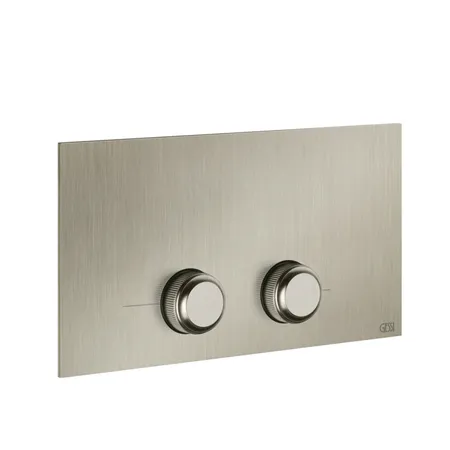 Gessi Venti20 Клавиша смыва для унитаза двойная, для инсталляций Viega, цвет: Finox Brushed Nickel