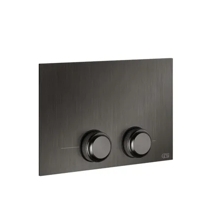 Gessi Venti20 Клавиша смыва для унитаза двойная, для инсталляций TECE, цвет: Black Metal Brushed PVD