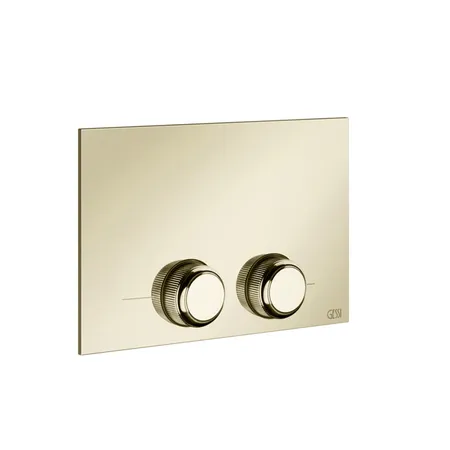 Gessi Venti20 Клавиша смыва для унитаза двойная, для инсталляций TECE, цвет: Brass PVD