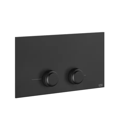 Gessi Venti20 Клавиша смыва для унитаза двойная, для инсталляций Viega, цвет: черный матовый