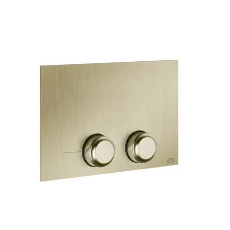 Gessi Venti20 Клавиша смыва для унитаза двойная, для инсталляций TECE, цвет: Brushed Brass PVD