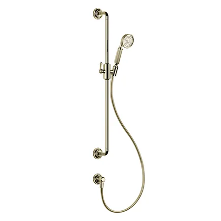 Gessi Venti20 Штанга для душа, с ручным душем, шлангом и подводом воды, цвет: Brass PVD