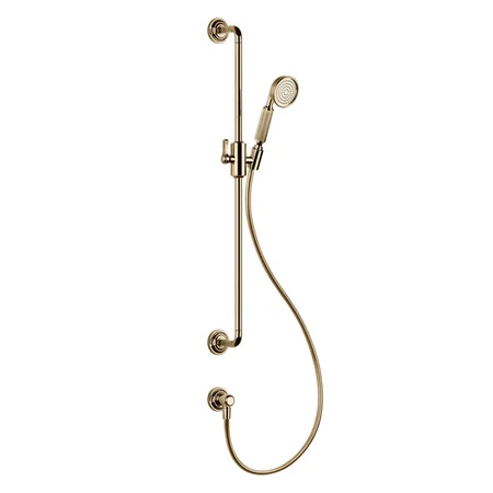 Gessi Venti20 Штанга для душа, с ручным душем, шлангом и подводом воды, цвет: Warm Bronze PVD
