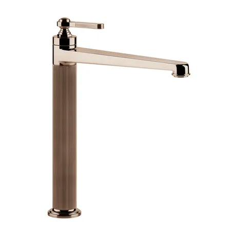 Gessi Venti20 Смеситель для раковины, на 1 отв, высокий, с донным клапаном, цвет: Copper PVD