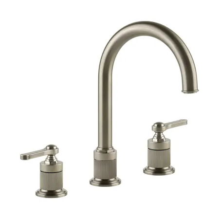 Gessi Venti20 Смеситель для раковины, на 3 отв, излив, цвет: Finox Brushed Nickel