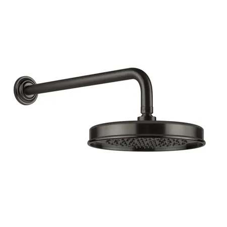 Gessi Venti20 Верхний душ, с настенным держателем, цвет: Black Metal Brushed PVD