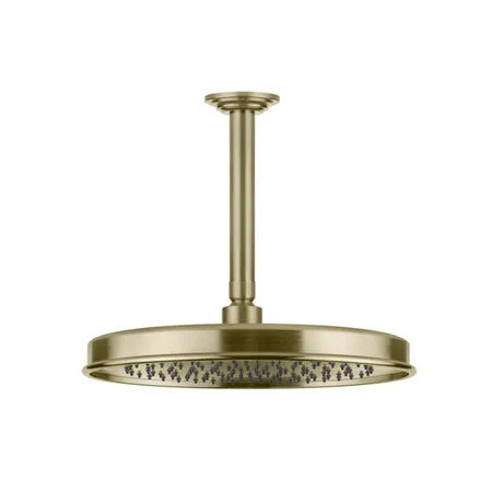 Gessi Venti20 Верхний душ, с потолочным держателем, цвет: Brushed Brass PVD