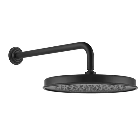 Gessi Venti20 Верхний душ, с настенным держателем, цвет: черный матовый