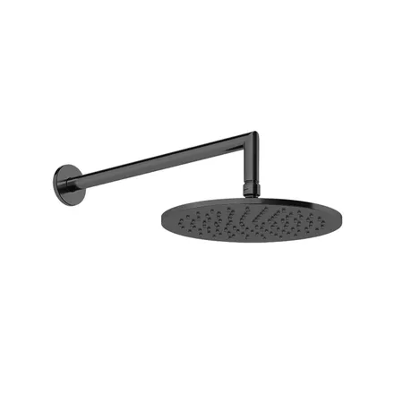 GESSI Верхний душ, с настенным держателем, цвет Black Metal Brushed PVD