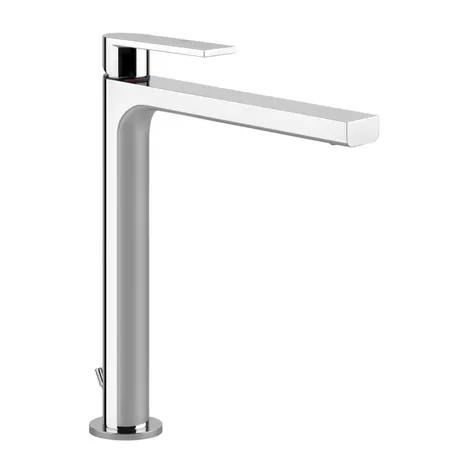 Gessi Emporio Via manzoni Смеситель для раковины высокий, на 1 отв, с донным клапаном, цвет: хром