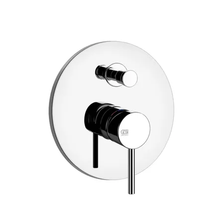 Gessi Emporio Via tortona Смеситель для душа, встраиваемый, на 2 выхода с переключателем ванна-душ, цвет: хром