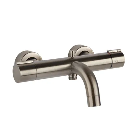 Gessi Emporio Via tortona Смеситель для ванны, подвесной, термостатический, с автоматическим переключателем ванна-душ, цвет: Finox Brushed Nickel