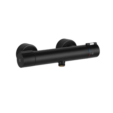 Gessi Emporio Via tortona Смеситель термостатический наружный для душа, цвет: Black XL