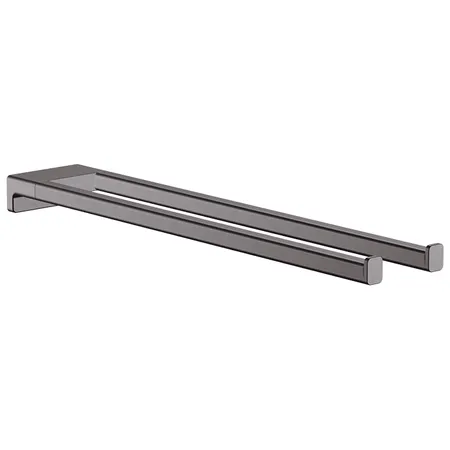 Hansgrohe AddStoris Полотенцедержатель, двухрожковый, цвет: шлифованный черный хром