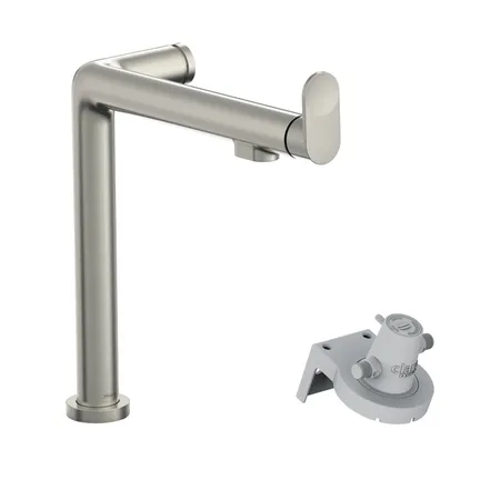 Hansgrohe Aqittura M91 Кухонный смеситель 240 с системой фильтрации, 1jet, цвет: нержавеющая сталь