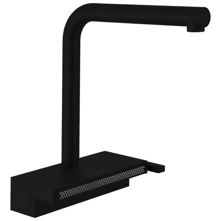 Hansgrohe Aquno Select M81 Смеситель для кухни, 1 отв, цвет: черный матовый