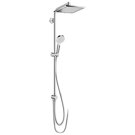 Hansgrohe Crometta E Душевая стойка с верхним душем, ручным душем и шлангом, цвет: хром