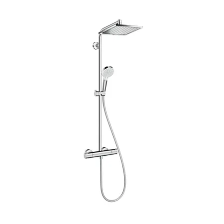 Hansgrohe Crometta E 240 SHP Душевая система, с верхним душем, ручным душем и термостатическим смесителем, цвет: хром